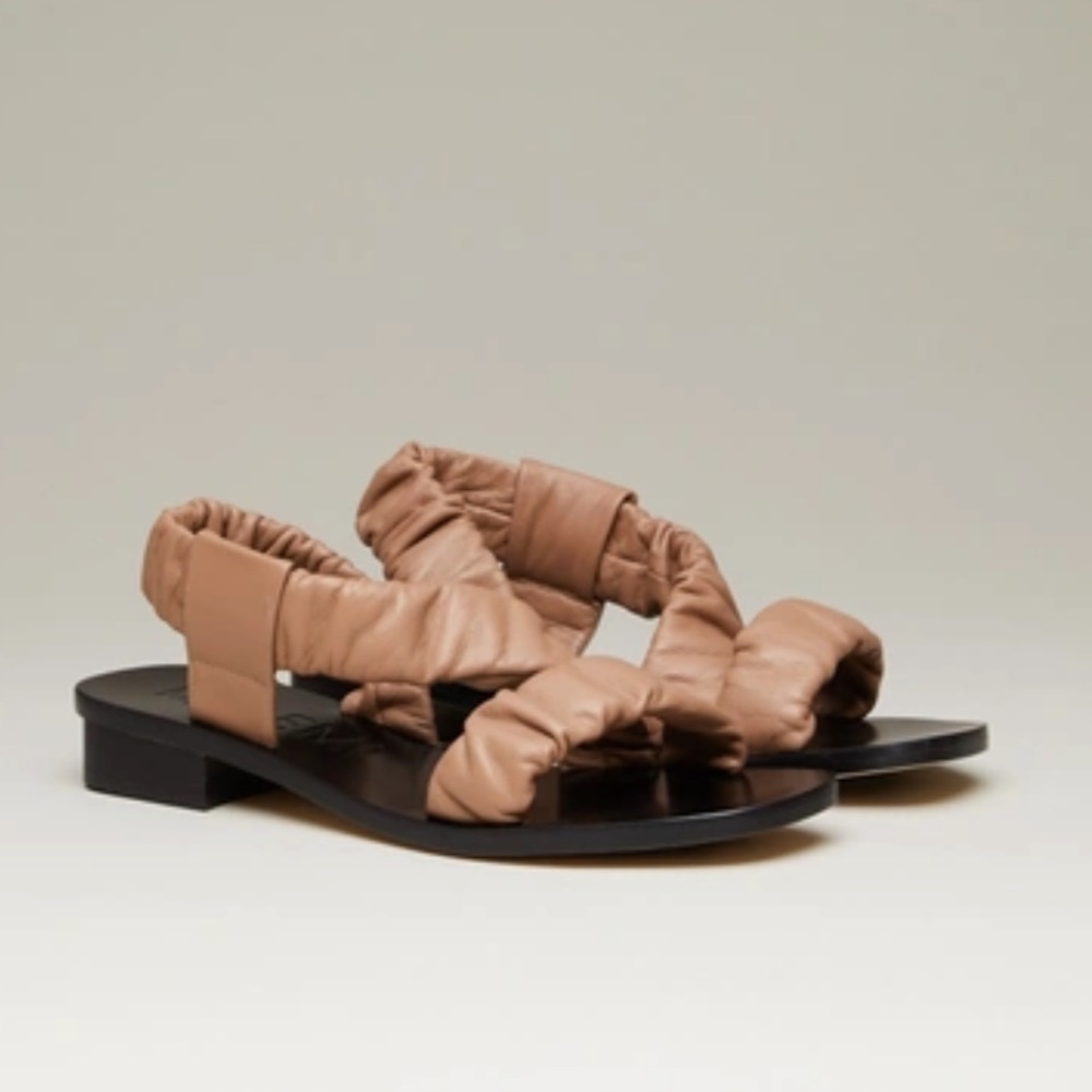 M. Gemi Womens Tan Leather Gabriela Modern Strap sandals NEW! 39 EU